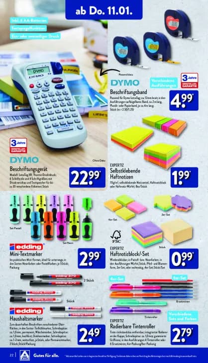 Radierbare Tintenroller