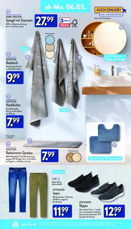 Spiegel mit Stauraum