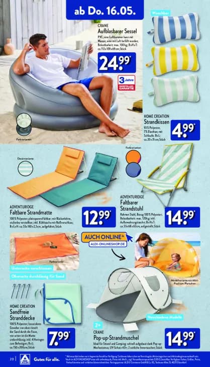 Pop-up-Strandmuschel