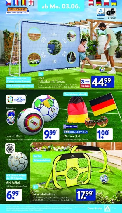 Fußballtor mit Torwand