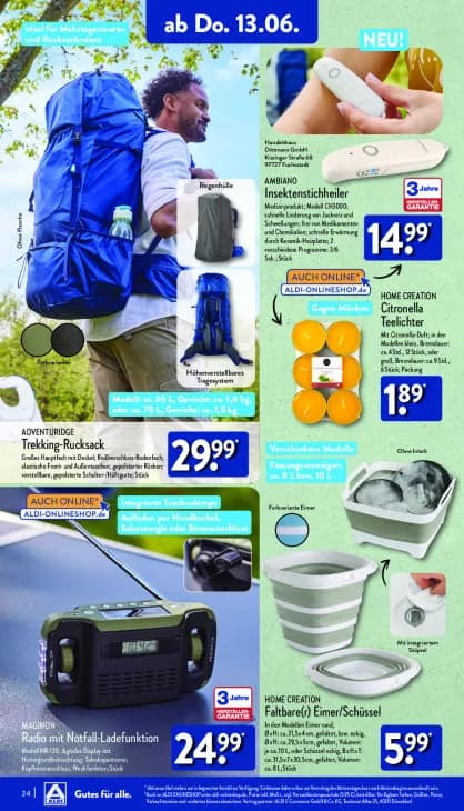 Radio mit Notfall-Ladefunktion