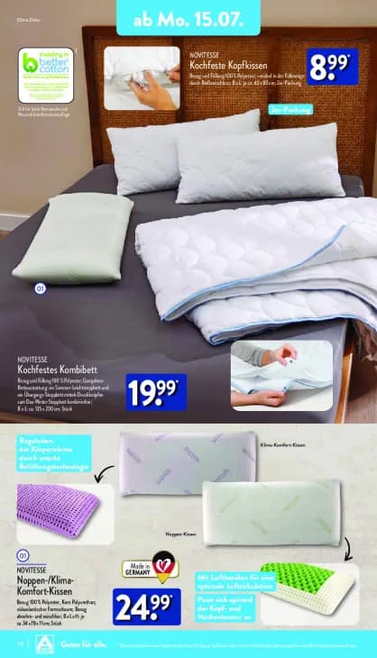 Noppen-/Klima-Komfort-Kissen