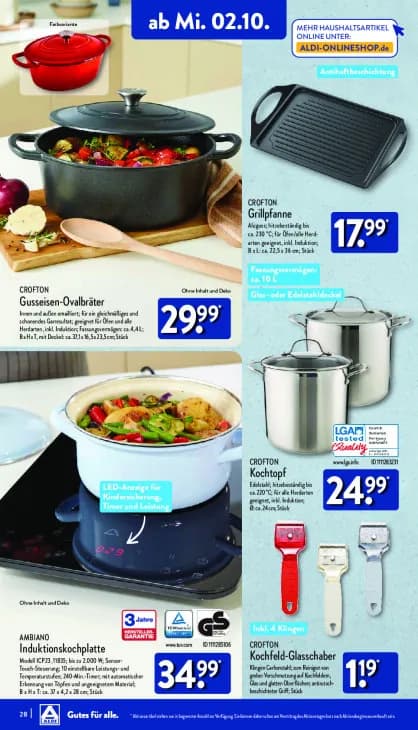 Induktionskochplatte