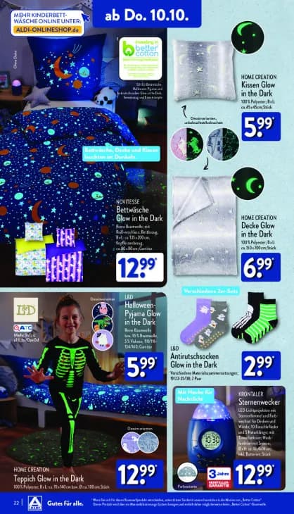 Decke Glow in the Dark