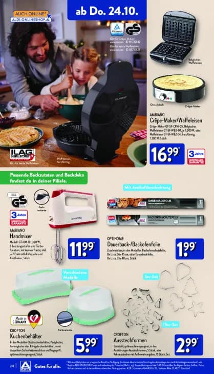 Crêpe-Maker/Waffeleisen