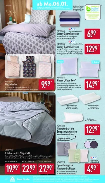 4-Jahreszeiten-Steppbett