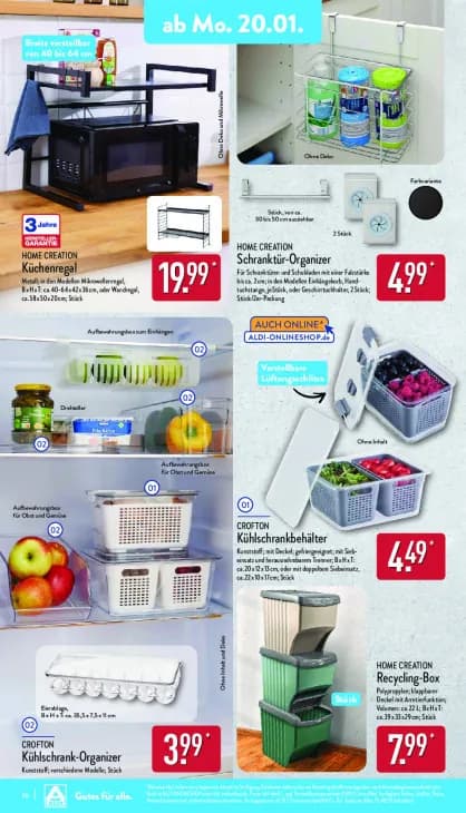 Schranktür-Organizer