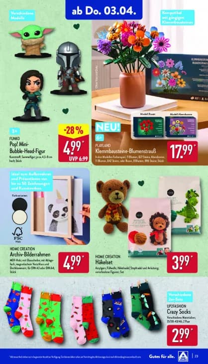 Klemmbausteine-Blumenstrauß