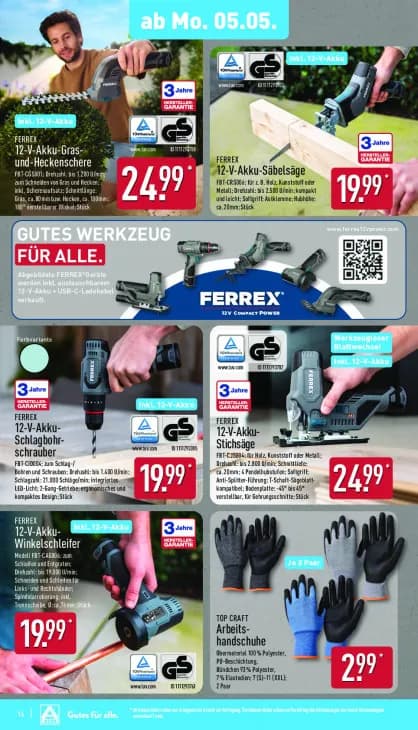 12-V-Akku-Winkelschleifer