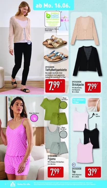 Tieffußbettpantolette