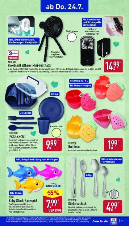 Flexibler/Faltbarer Mini-Ventilator