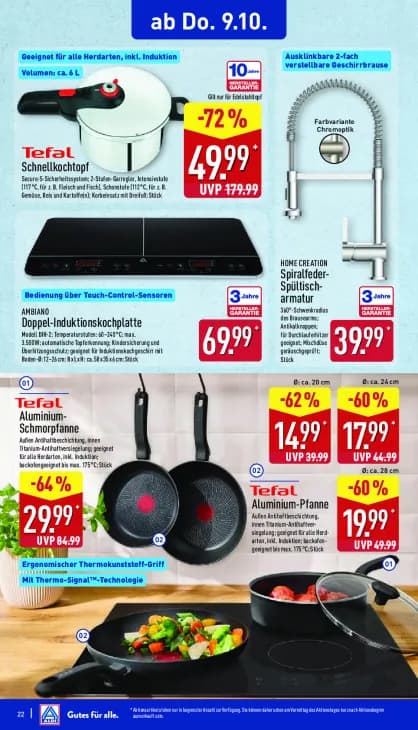 Doppel-Induktionskochplatte