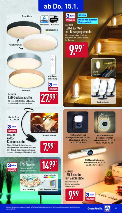 LED-Leuchte mit Zeitanzeige