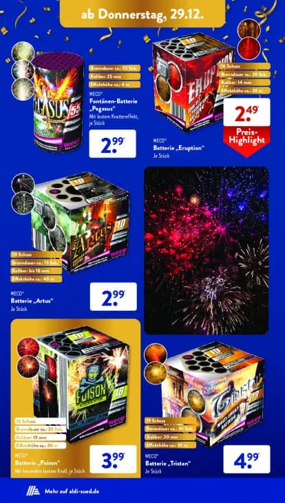 Fontänen-Batterie "Pegasus"