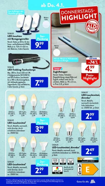 LED-Leuchtmittel, dimmbar