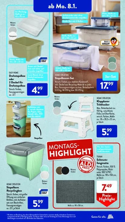 Klappbarer Tritthocker