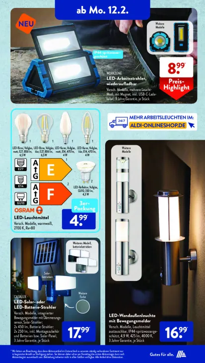 LED-Wandaußenleuchte mit Bewegungsmelder