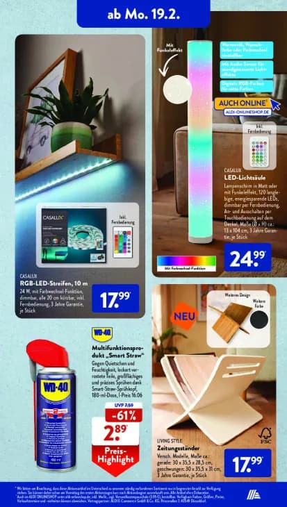 RGB-LED-Streifen, 10 m