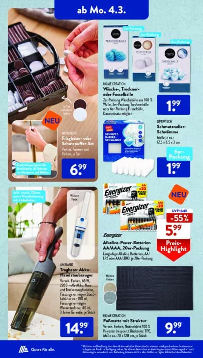 Alkaline-Power-Batterien AA/AAA