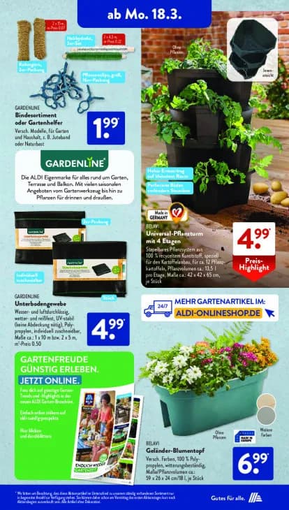 Bindesortiment oder Gartenhelfer