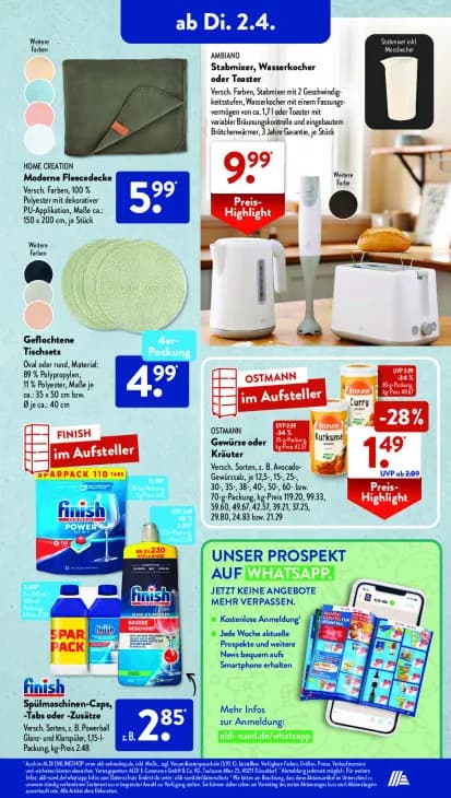 Stabmixer, Wasserkocher oder Toaster