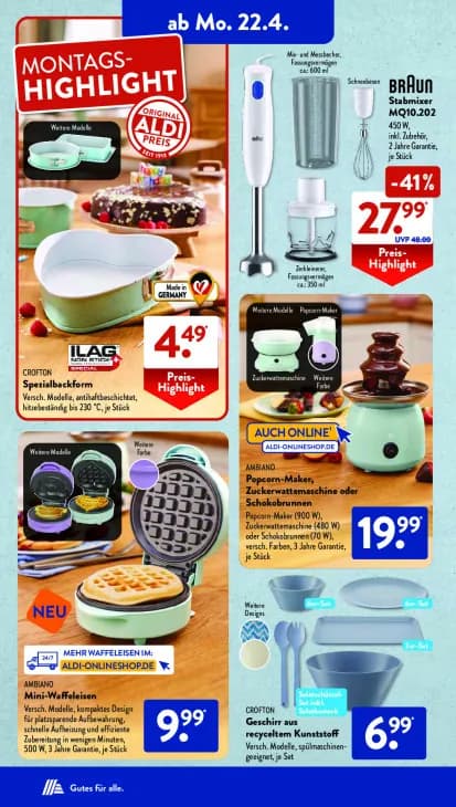 Popcorn-Maker, Zuckerwattemaschine oder Schokobrunnen