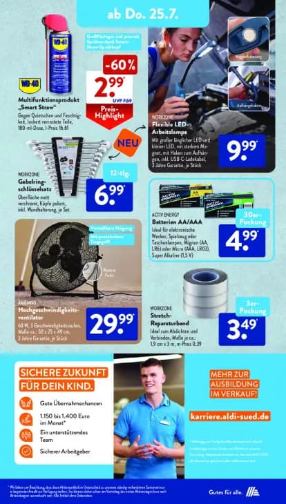 Flexible LED-Arbeitslampe