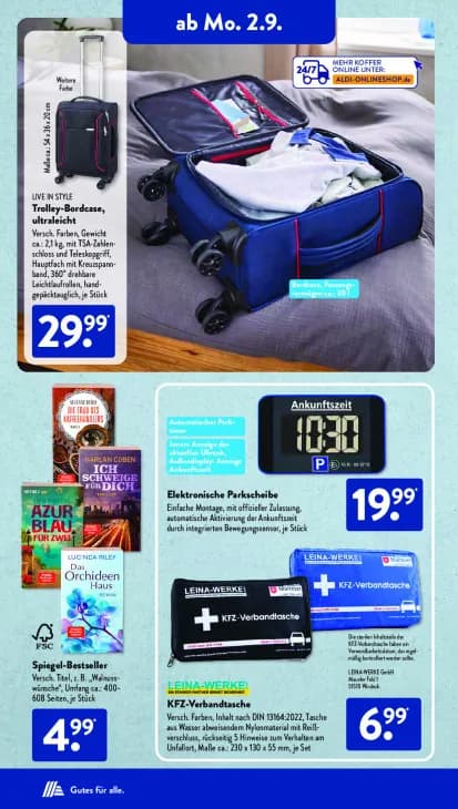 Trolley-Bordcase, ultraleicht