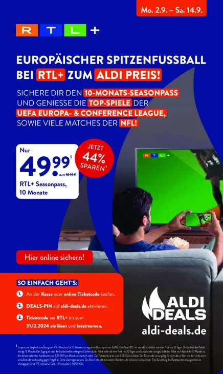 RTL+ Seasonpass, 10 Monate