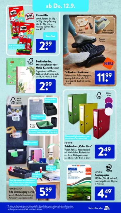 Fußtrainer-Sortiment