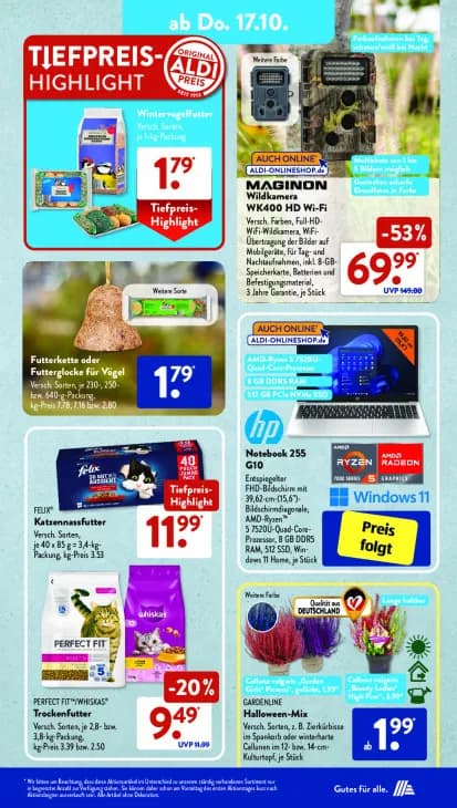 Futterkette oder Futterglocke für Vögel