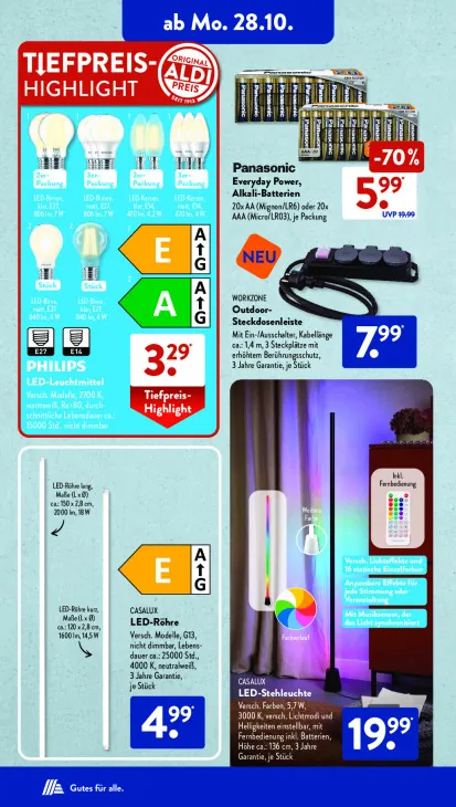 Everyday Power, Alkali-Batterien