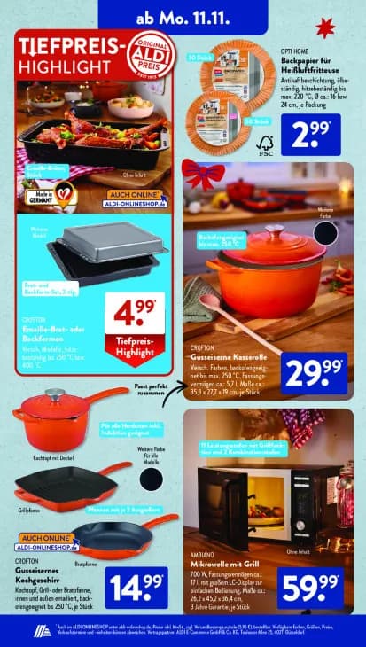 Gusseiserne Kasserolle