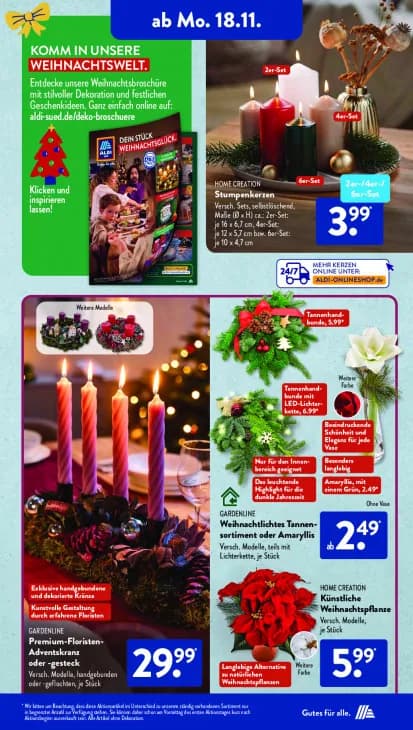 Premium-Floristen-Adventskranz oder -gesteck