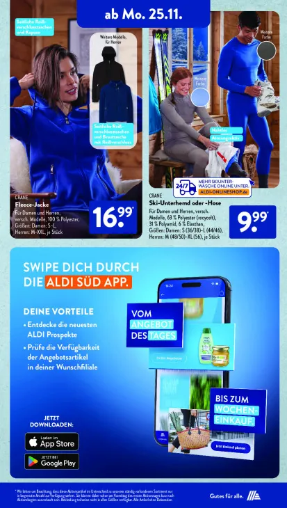 Ski-Unterhemd oder -Hose