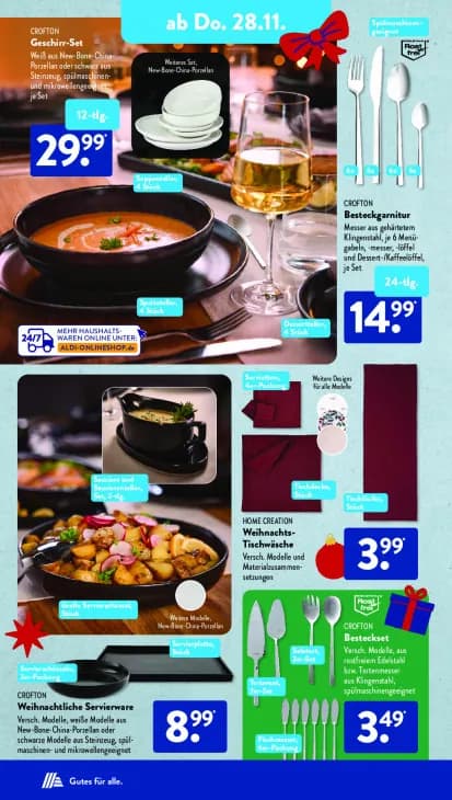 Weihnachts-Tischwäsche