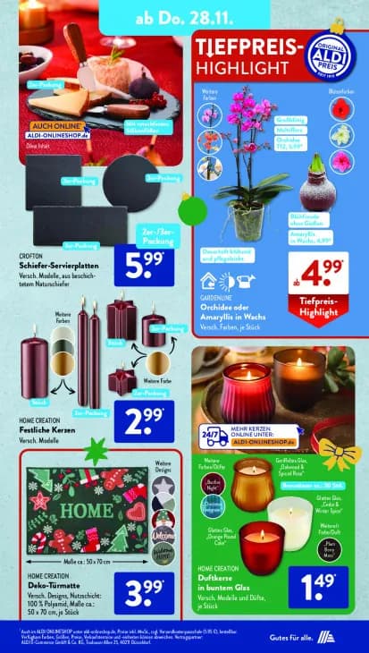 Duftkerze in buntem Glas