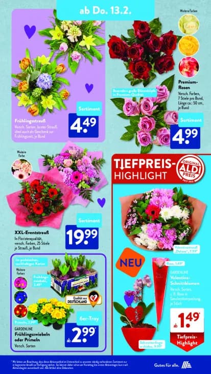 Valentins-Schnittblumen