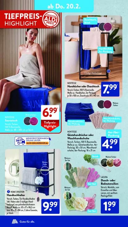 Handtücher oder Duschtuch