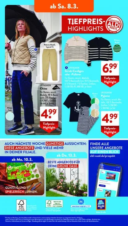 Strick-Cardigan oder -Pullover