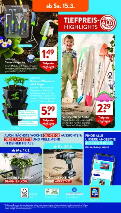 Gartengeräte für Kinder