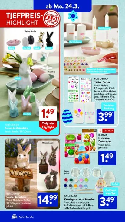 Osterfiguren zum Bemalen