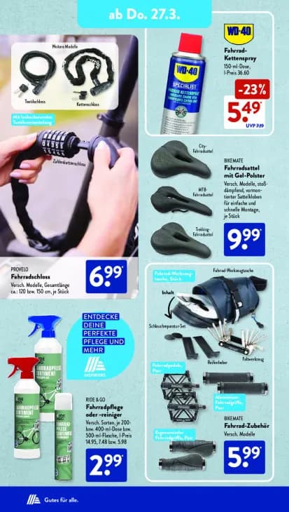 Fahrradsattel mit Gel-Polster