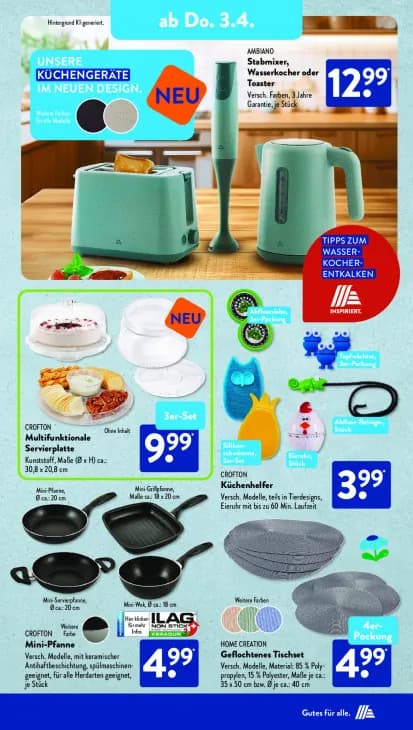 Stabmixer, Wasserkocher oder Toaster