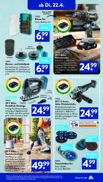 20 V Akku-Bohrschrauber