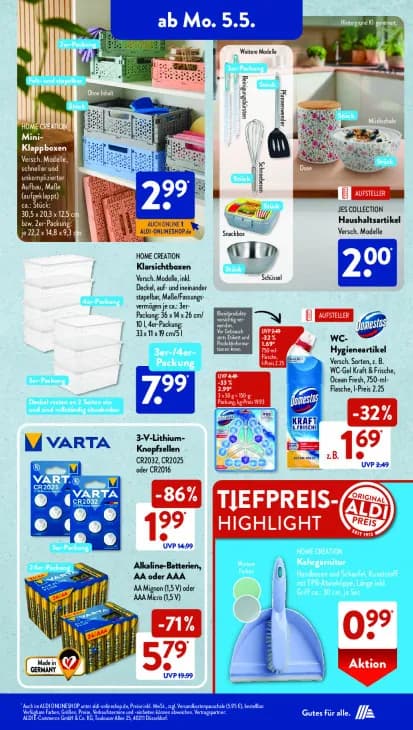 Alkaline-Batterien, AA oder AAA