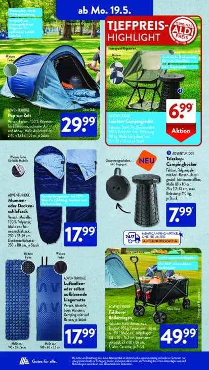 Leichter Campingstuhl