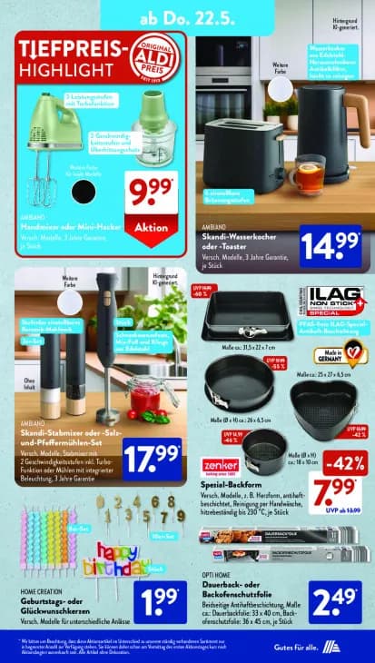 Skandi-Wasserkocher oder -Toaster