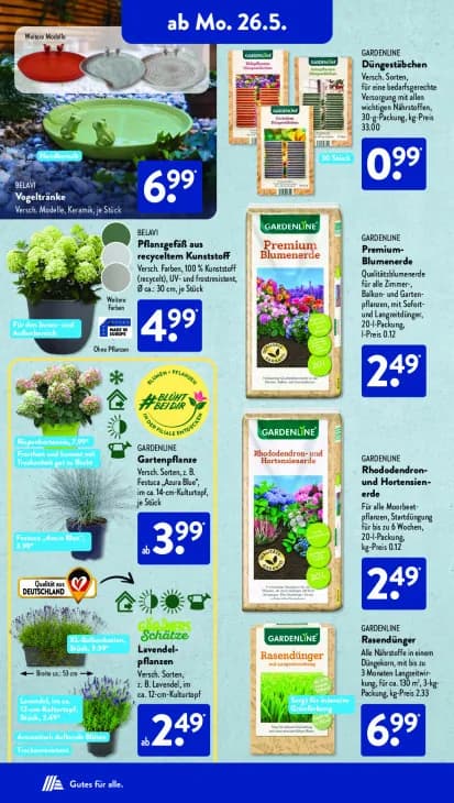 Pflanzgefäß aus recyceltem Kunststoff