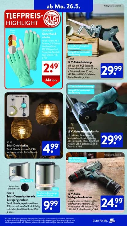 Solar-Gartenleuchte mit Bewegungsmelder